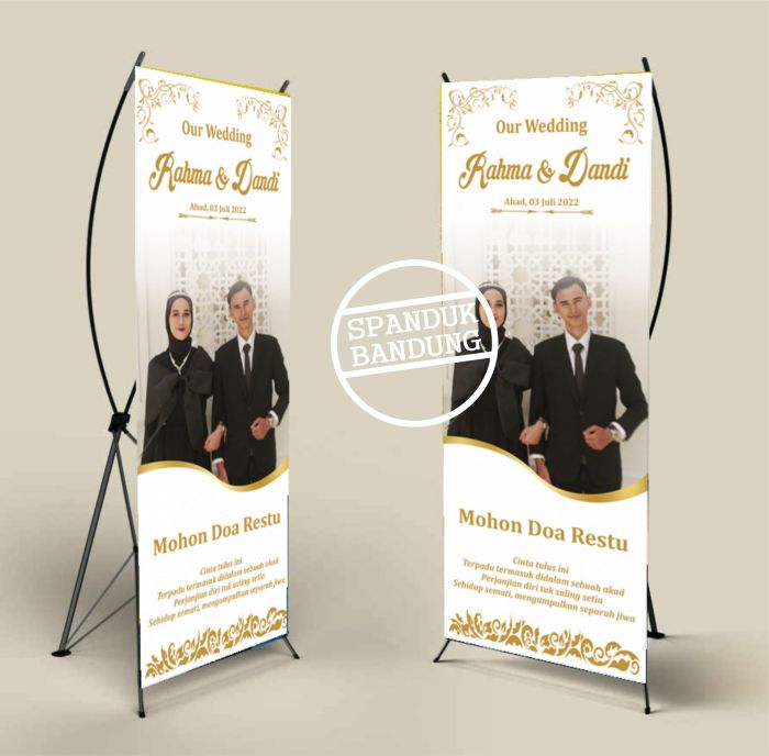 Contoh desain x banner wedding.pds